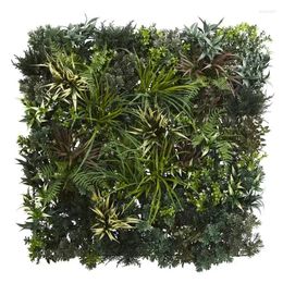 Decorative Flowers 3' X Fern Living Wall (Indoor/Outdoor) Artificial Plant Green