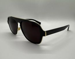 Pilot Sunglasses 2199 Black/Gold Frame Dark Grey Men Designer Sunglasses Summer Shades Sunnies Lunettes de Soleil UV400 Eyewear