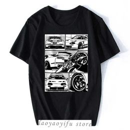 Men's T-Shirts Japanese Car Fans Racing Race Ts Shirt Fashion Summer Hombre TShirt Fragment Tshirt White Jdm Boost Turbo Harajuku Hip-hop T T240510