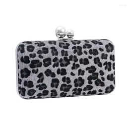 Bag Elegant Women Leopard Print Evening Bags Wedding Cocktail Party Bridal Leather Clutch Handbag Shoulder 20CA