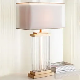 Table Lamps Nordic Light Luxury Crystal Lamp Designer Romantic Fashion Style Model Bedroom Bedside