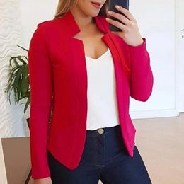 Women's Jackets High Quality Coat Open Front Blazer Stylish Long Sleeve Jacket Suit Soft For Work