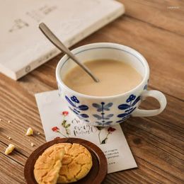 Mugs Simple Fashion Ceramic Mug Japanese Style Coffee Cup Water Cups Couple Milk Breakfast Ceramics Tea Set