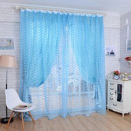 Curtain Pink And Purple Rose Printed Curtains Without Punching Breathable Bedroom Study Window Screen Finished Gauze