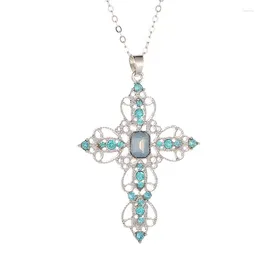 Chains Fashionable Classic Selling Cross Necklace With Bohemian Style Hollow Out Diamonds Neckchain And Collar Chain