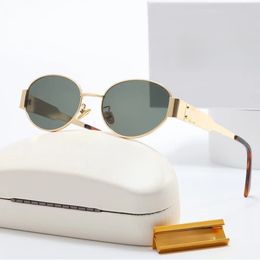 Luxury designer sunglasses womens Retro Oval Sunglasses for Women Men Trendy Sun Glasses Classic Shades UV400 Protection