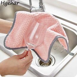 Towel Household 25x25cm Hand Towels Quick Drying Water Absorbent Washcloth Super Soft Multi-function Cleaning Kitchen Toalla