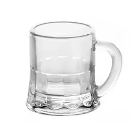 Wine Glasses Mini Beer Drinking Cup With Handle 60ml Large Capacity Transparent For Home Office Bar Glass