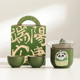 Teaware Sets Travel Tea Set Creative Ceramic Panda Express Cup Portable High-end Business Gift