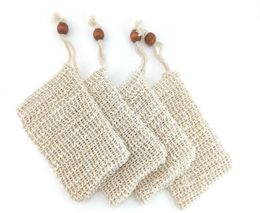 Natural Exfoliating Mesh Soap Saver Sisal Bag Pouch Holder For Shower Bath Foaming And Drying7480814