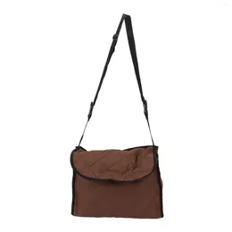 Storage Bags Wheelchair Back Pouch Polyester Hanging Bag Electric Walker Backpack Brown