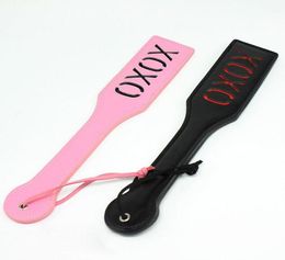 Adult Sex Game WhipDelicate Pu Leather Spanking PaddleSex Toys Slave Flogger Black Pink5979583