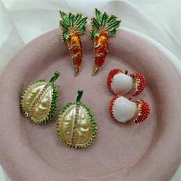 Dangle Earrings Sweet Cute Durian Stud Fashion Fruit Original And Funny For Girl Designer Jewelry