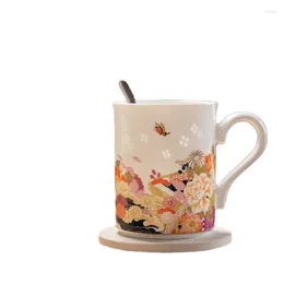 Mugs Ceramic Handmade Exquisite Mug Household Large Capacity Coffee Cup High-Grade Office