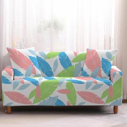 Chair Covers AutumnWinter Floral All-inclusive L Shaped Sofa Cover Elastic Slipcover Sectional Protectors Couch For Living Room Bedroom