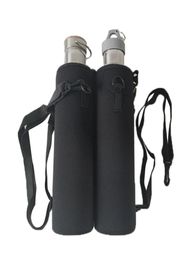 Water Bottles 1000ML Neoprene Bottle For Singlelayer Aluminium Or A Stainless Steel Bottle Prevent Hand Burns Pouch Holder Black4416472