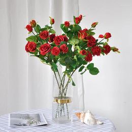 Decorative Flowers Simulated Rose Modern Home Decoration Wedding Handheld Flower DIY Arrangement Shooting And Placement Props