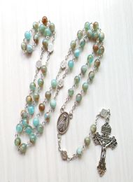 Italy Hot Sale Retro Rosary Catholic Jewellery Virgin Jesus Christian Religion Men And Women Necklace5052947