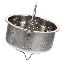 Double Boilers Stainless Steel Steamer Basket Rack Pot Insert 17.5Cm Rice Vegetables Steaming Tray Legs