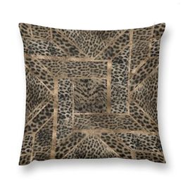 Pillow Leopard Fur Texture Geometric Pattern Throw Decorative Marble Cover Sofa S