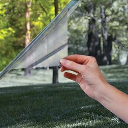 Window Stickers 3m One Way Perspective Solar Mirrored Film Heat Control Privacy Glass Sticker Tint Anti-UV Home Office Bedroom Decor
