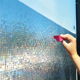 Window Stickers Anti-Static Anti-Mildew Anti-Ultraviolet Glass Film Wndow Curtain Colorful Small Mosaic Pattern Privacy