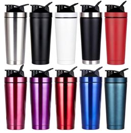 750ml double layer 304 stainless steel vacuum insulation Tumblers shake cup fitness kettle sport protein powder cups Water bottle1536111