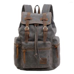 Backpack Fashion Leather Laptop Boy Girl School Backpacks Men Women Travel Bag Big Canvas Large Capacity Bags Berchirly