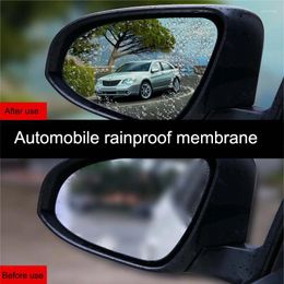 Window Stickers 2pcs Universal Car Rearview Mirror Sticker Film Antifog Auto Dimming Rain-proof Diversion Wrap Accessories