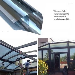 Window Stickers 4meter 40/50/60/70/80cm Mirror Thermal Insulation Solar Tint Film UV Reflective One Way Privacy Decoration Glass