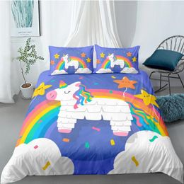 Bedding Sets 3D Alone The Wildebeest Duvet Cover Set Comforter Cases And Pillow Covers Double Single Full Twin Size Bed Linens