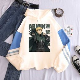 Men's Hoodies Sweatshirts Anime Attack On Titan Men Women Hoodies Armin Arlert Graphic Printed Hooded Plus Size Sweatshirt Harajuku Patchwork Strtwear T240510