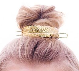 Original Feather Bun Cuff Vintage Leaf Stick Set Women Unique Wedding Accessories Retro Hair Pins Femme Bijoux 20194563408