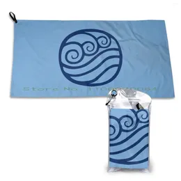 Towel Waterbending Logo Quick Dry Gym Sports Bath Portable Logogami Emblem Symbol Last Legend Aang Korra Katara