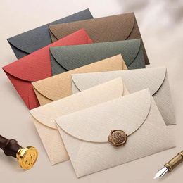 Gift Wrap Invitations Small Paper Business High-grade For 190g Texture Supplies Retro 50pcs/lot Postcards Stationery Envelope Wedding