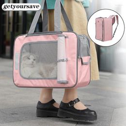 Cat Carriers Carrier Bag Small Dog Backpack Portable Handbag For Pets Breathable Mesh Kitten Cage Outdoor Supplies