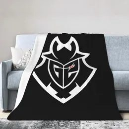 Blankets G2 Team Logo Soft Warm Flannel Throw Blanket Bedding For Bed Living Room Picnic Travel Home Couch