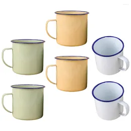 Mugs 6pcs Vintage Water Glasses Sets Cup Heat Resistant Drinking Coffee Mug Tea Bear Birthday Wedding