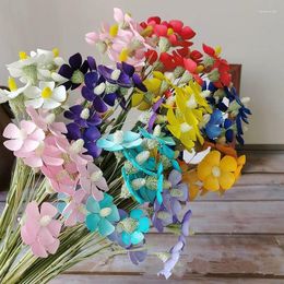 Decorative Flowers 10pcs Natural Dried Material Plants Birthday Decoration Chambre Violets Arrangement Home Party Accessories Wall Decor