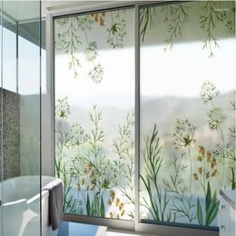 Window Stickers Morning Dawn Glass Frosted Film Anti-transparent Door Balcony Transparent Opaque Bathroom 49