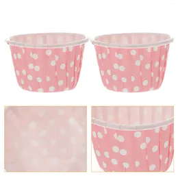 Disposable Cups Straws Dessert Stand Container Ice Cream Paper Cup Pudding Jelly Food Containers