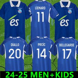 24 25 RC Strasbourg Alsace soccer jerseys SYLLA Gameiro SANSON maillot de foot LiENARD DIARRA 2024 2025 Diallo BELLEGARDE AHOLOU football shirt men kids uniforms NEW