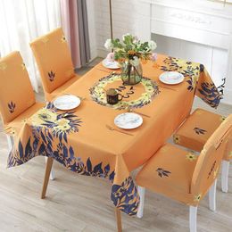 Table Cloth Flower Tablecloth Home Living Room Dining Coffee Antifouling Outdoor Retro Picnic