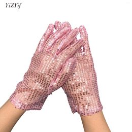 Party Supplies Sparkling Sequin Wrist Gloves Jazz Dance For Event Adult Wedding Bridal Women Halloween Cosplay Costume Accessories