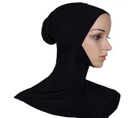 Scarves Hijab Headwear Full Cover Underscarf Ninja Inner Neck Chest Plain Hat Cap Scarf Bonnet9740357