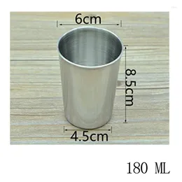Mugs 2024 FASHION 1pcs 180ml/300ml Stainless Steel Cups Water Beer Bules For Coffee And Tea USEFUL TOOLS