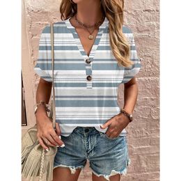 Spring/summer New Womens Top Printed Twist Button Fashion Short Sleeve Women Floral shirt womens designer clothing Cardigan 1CT2