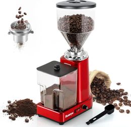 Coffee Grinder Electric Flat Burr Grinding Machine Automatic Mill 35oz Bean with 19 Adjustable Grind Settings 240507