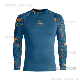 Women's Swimwear Men Surfing Shirts Long Sleeve Tight UV Protection Water Sports Swimming Floatsuit Diving Tops Wet Suit