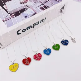 Pendant Necklaces KPOP Necklace IVE Member Name Heart Yujin Gaeul Wonyoung LIZ Rei Leeseo Jewelry Accessories